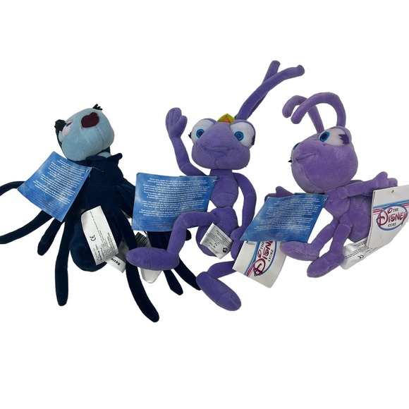 Vintage Disney Store A Bugs Life Princess Dot Atta & Rosie the Spider Plush Lot - Picture 6 of 7